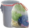 Clear Drawstring Large Trash Bags (30 Gallon, 60 Counts) - Garbage Bags for Home & Office Use