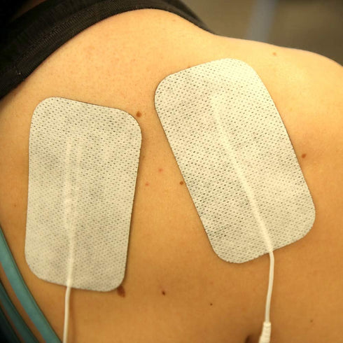 reserv 2" x 4" Rectangle Premium Re-Usable Self Adhesive Electrode Pads for TENS/EMS Unit, 16 Electrodes