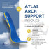 Plantar Fasciitis Insoles for Women & Men - High Arch Support Inserts for Immediate Pain Relief, Trim to Fit Boot