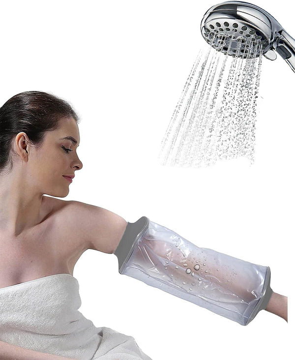 Reusable PICC Line Shower Cover for Upper Arm, Waterproof Cast Cover for Shower Arm, IV Protector Bag for Bath