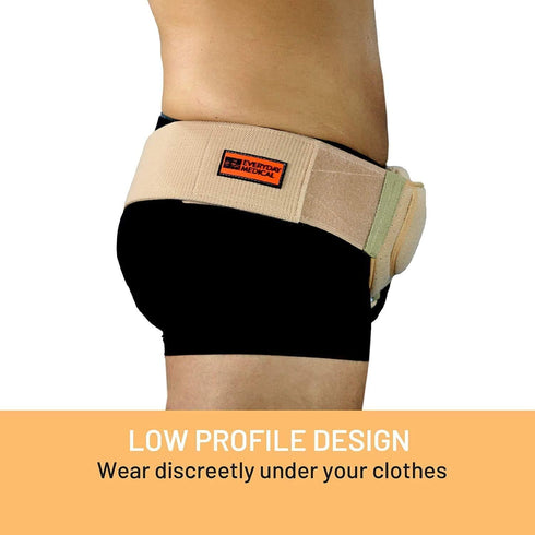 Everyday Medical Hernia Guard I Inguinal Hernia Belt for Men, Adjustable Waist Strap, LARGE/XLARGE