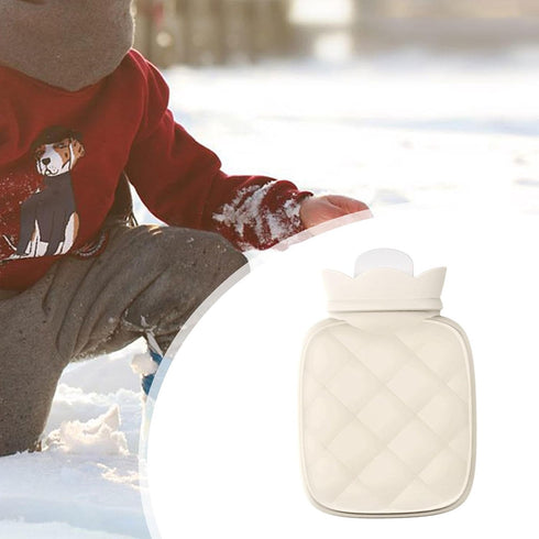 harayaa Hand Warmer Hot Water Pouch Mesh Texture Design Reusable Hot Water Bag Filling Water Bag for Sofa Home Office