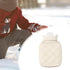 harayaa Hand Warmer Hot Water Pouch Mesh Texture Design Reusable Hot Water Bag Filling Water Bag for Sofa Home Office