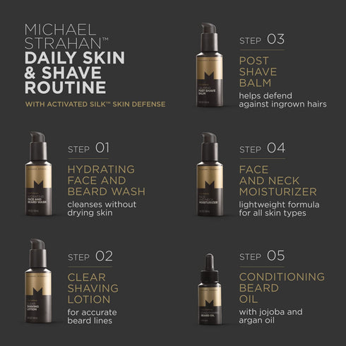 Michael Strahan Conditioning Beard Oil, Men’s Grooming for Dry Sensitive Skin, 1 Fl. Oz