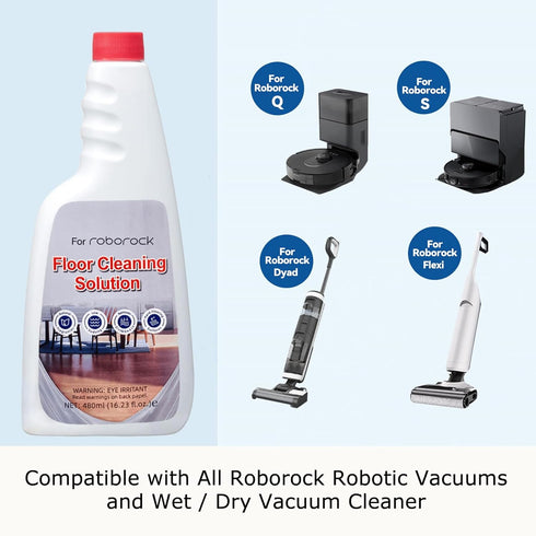 Vacbeuta 10/10R/Z70, Q7 Q8 Q10 S7 S8 Cleaner Solution for Roborock Cleaning Solution Citrus Scented, Deep Clean Residue