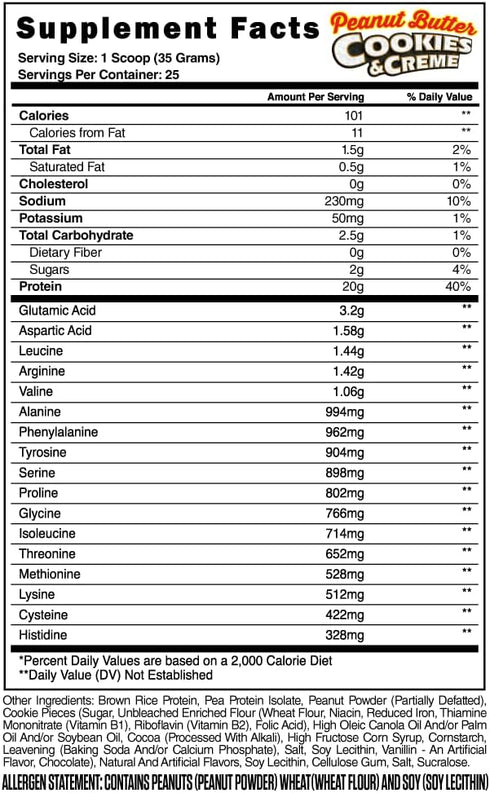 Steel Supplements Veg-PRO Vegan Protein Powder, Peanut Butter Cookies & Creme, 25 Servings, 1.93lbs, Low Carb