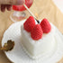 T-shin Candle,170G Cream Cake Shaped Scented Red Strawberry Shape Fruit Aroma Soy Wax Decorative Candle for Table Photo