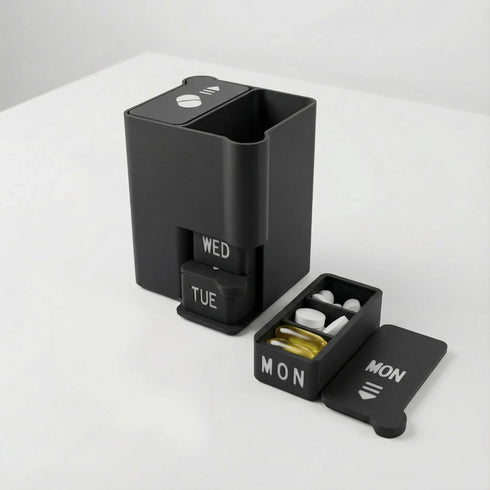 stazuvrt Weekly Pill Organizer, 7 Day Pill Box with 3 Times a Day