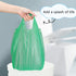 PetsHome 6 Gallon Trash Bags, 120 Count, Extra Thick, Leak Proof Rubbish Bags for Home Office Trash Can, Green