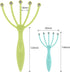 Scalp Massager, Handheld Claw Head Massager for Deep Relaxation & Stress Reduction in Office Home SPA (Blue and Green)
