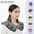 Microwavable Heating Pad for Neck and Shoulders, Weighted Moist Wrap for Pain Relief, Hot & Cold Compress, Grey