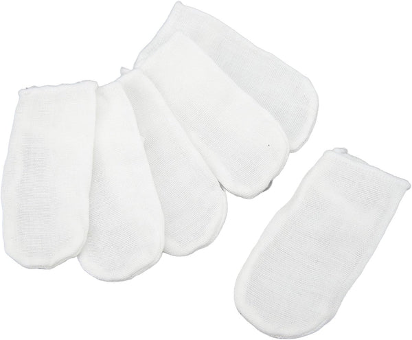 Baby Teeth Cleaning Gauze Finger Cover - 6pcs Soft Gauze Infant Oral Toothbrush for Milk Stain Removal