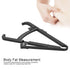 Body Fat Caliper, Skinfold Caliper Body Fat Tester Made of Black Plastic