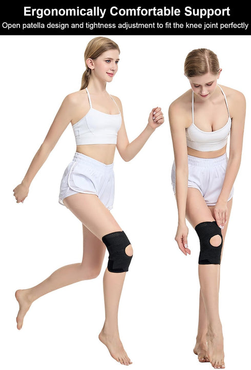 SUJAYU Knee Braces for Women Men Knee Braces for Knee Pain, Light Patella Brace with Side Stabilizers for Meniscus