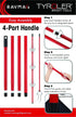 Rubber Broom Lightweight - 100% Natural Rubber with 55 Inch Anti-Rust Handle, Best for Pet & Human Hair