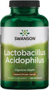 Swanson Lactobacillus Acidophilus Probiotic Supplement, 1 Billion CFU Per Capsule for Digestive Health (250 Capsules).