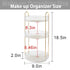 Rotating Makeup Organizer for Vanity | 3 Tier High-Capacity Clear Cosmetic Storage, Perfume Organizers, Dresser