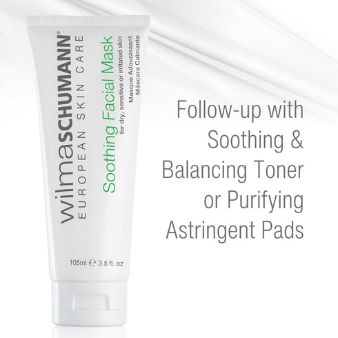 Soothing Facial Mask - Moisturizing Cream Mask for Dry and Sensitive Skin, 3.5OZ/105ML