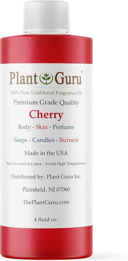 Cherry Fragrance Oil 4 fl. oz. - Scented Oil for DIY Soap Making, Candles, and Aromatherapy