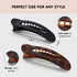 Kitsch Flat Hair Clips - Stylish Lay Down Claw Clips for Women with Thick Hair | Large Alligator Hair Clips (2pc)