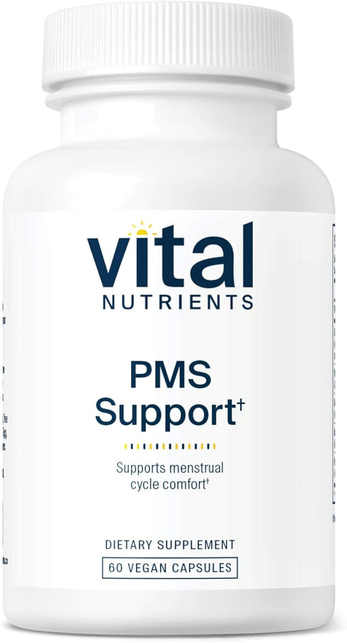 Vital Nutrients PMS Support, Vitex Berry and Passionflower Extract for Hormone Balance, 60 Capsules, Non-GMO