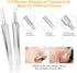 UUBAAR 9 PCS Pimple Popper Tool Kit, Blackhead Remover Tools with Tweezers for Facial Extraction
