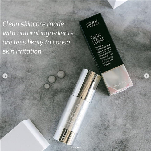 Silver Biotics Anti-Aging Colloidal Nano-Silver Facial Serum Gel, Natural Face Care for Blemishes, 1 fl oz