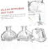 Set 3 Veemoon Essential Oil Diffuser Bottles of Fragrance Release Glass Jars for Home Office Party Wedding Spa Bathroom