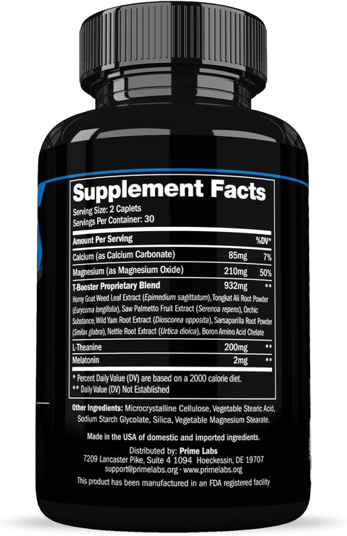 Prime Labs – Prime Test Night Duty - Nighttime Testosterone Booster & Sleep Support for Men