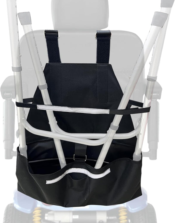 Walker Holder for Mobility Scooters & Power Chairs - Rollator Stand Support