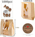 PEOKPIPLE 120 Pack 13.8x3.5x8.2 Inch 1000 Packaging Sourdough Bread Bags with Tin Tie Lock - Paper Bread Bags