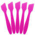 Pana 10 Pieces 7.35" Pink Large Flexible Mixing Spatula for Reusable Cosmetic Skin Care Facial Cream Mask Mixing
