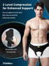 Hernia Support Belt for Men, Inguinal Hernia Recovery Strap with 2 Removable Compression Pads, Comfortable Material (XL)