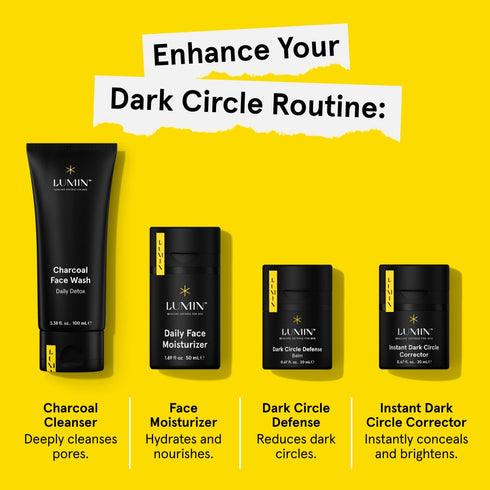 Lumin Men's Dark Circle Defense Balm, Anti-Aging Eye Cream Treatment, 20ml, Suitable for All Skin Types