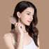 RHOS Mini Hair Brush for Women, Men, Kids - Travel Size Small Cushion Paddle Brush with Soft Bristles