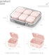 RICHCEE 10 Compartments Daily Pill Organizer for Pocket Purse,Combined Cute Travel Pill Box,Daily Portable Pill