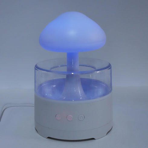 Hamwesh 7 Rain Humidifier, Adjustable LED Light Modes Essential Oil Diffuser, Raindrop Humidifier with Rechargeable