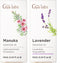 Manuka Oil for Skin & Lavender Essential Oil for Diffuser Set -