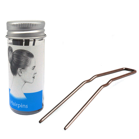 Professional Ballet U Shaped Hair-Pins, ROCST Black for Women Girls, 3 inch, 12 Pack (Black)