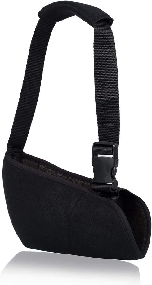 Soles Pediatric Arm Sling, Small, Black, with Padded Shoulder Strap