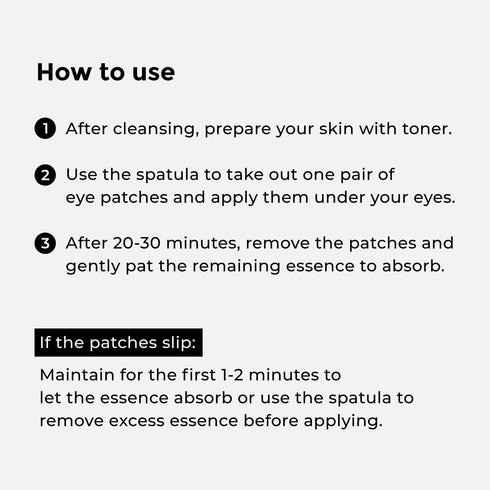 Under Eye Patches for Dark Circles and Puffiness - Caffeine Hyaluronic Acid Niacinamide Gel Mask - 30 Pairs Korean