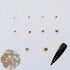 NAIL ANGEL 1000pcs/bag Nail Art Round Metal Studs in Different Sizes, Gold and Silver Color 10011
