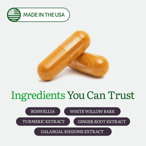 InflamEase, Day or Night Use, Gluten-Free, 60 Vegetarian Capsules