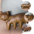 Ipetboom 3.1In Wooden Scalp Massage Comb: Cat Shape Sandalwood Head Wide Tooth Massager for Hair GuaSha, Hair Care