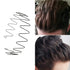 Men's Slicked Back Headband, Outdoor Sports Fashion Pigtail Hair Band with Metal Head Buckle Clip for Long Hair, Braid