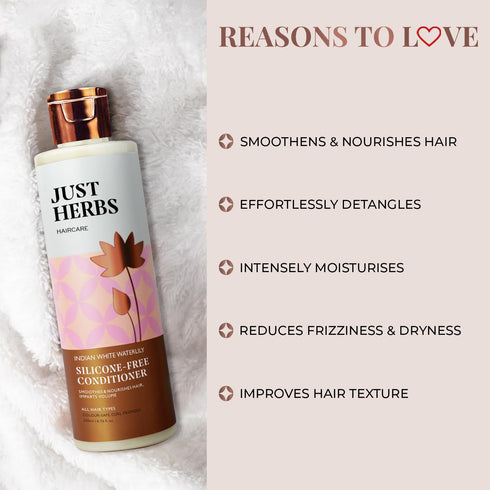 Just Herbs Organic Kumuda Hair Conditioner with White Water Lily & Gotu Kola - 6.8 fl. oz.