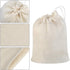 Tayfremn (3 4 Inches) Cotton Drawstring Bags, Reusable Muslin Bag Natural Cotton Bags with Drawstring Produce Bag Bulk