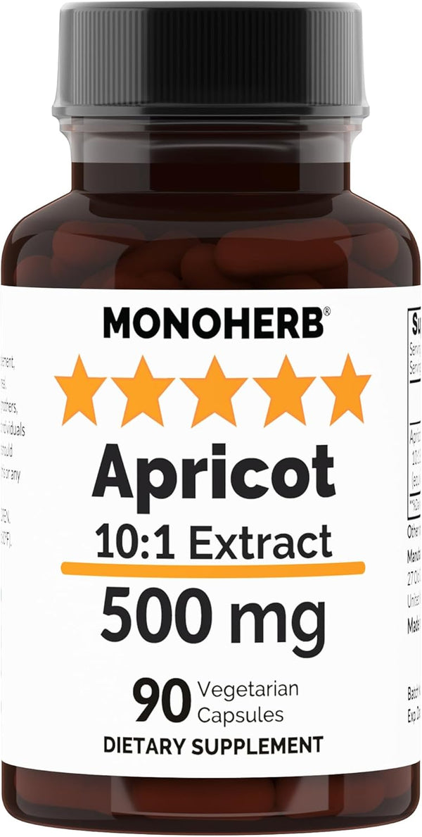 Apricot Extract 500 mg - 90 Vegetarian Capsules