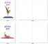 The Best Card Company - 20 Blank Yoga Animal Cards (4 x 5.12 Inch) - Kids Set (10 Designs)
