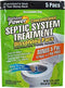 Instant Power Concentrated Septic System Treatment - Dissolving Pacs, Controls Odors, Safe on Pipes, 5 Pacs